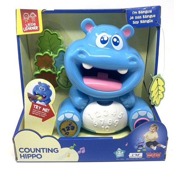Hap-P-Kid Bilingual Spanish English Hippo Counting Toy Talking Interactive - Picture 1 of 5